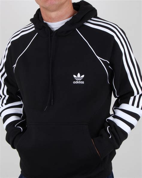 adidas herren hoodie schwarz|Adidas originals black hoodie.